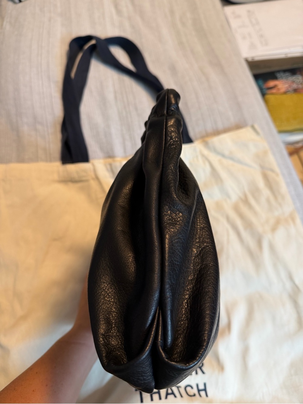 Parker Thatch: Mochi - Heritage “Broken-In” Leather Black EUC - Picture 6 of 13